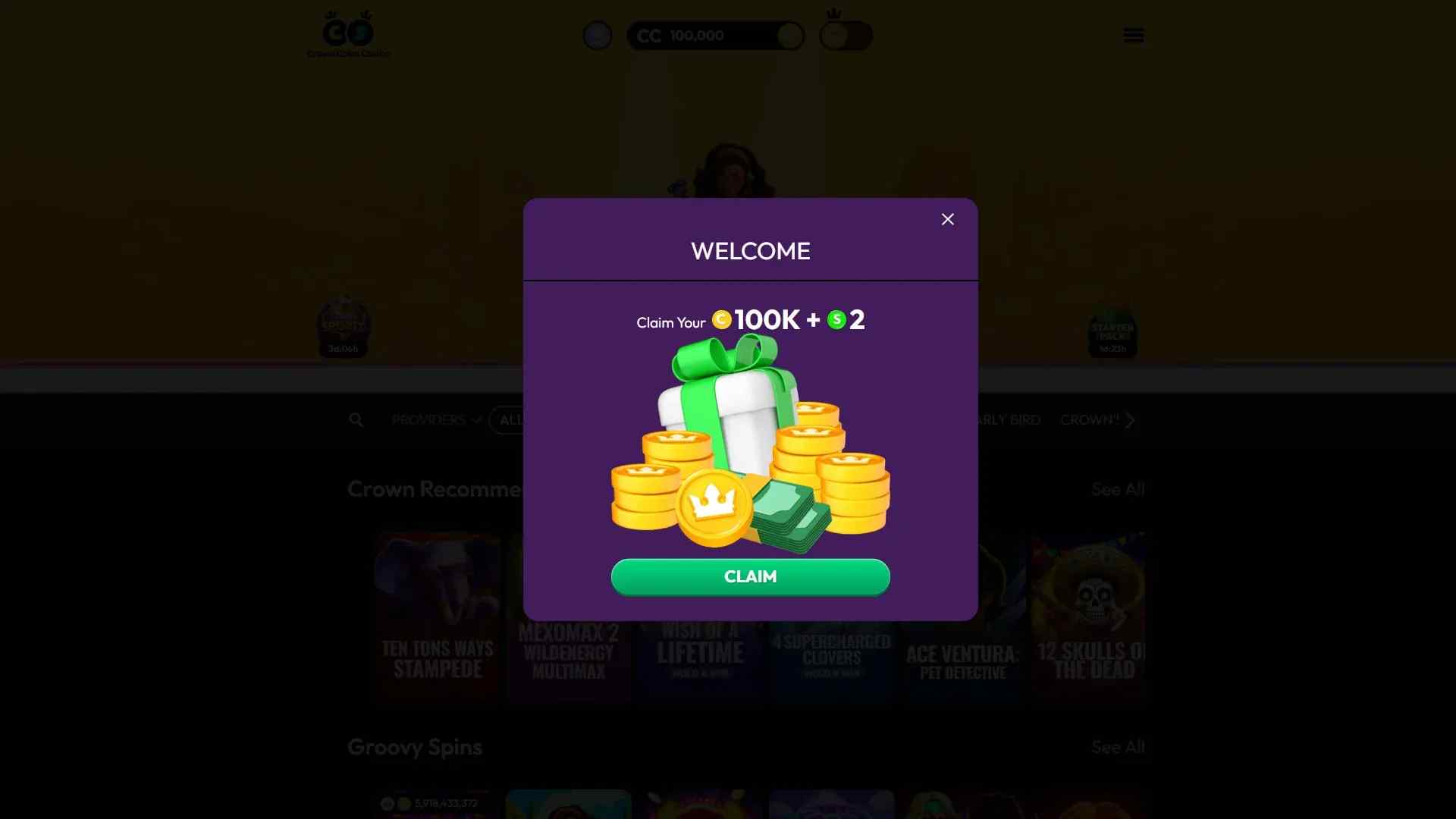 Crown Coins First Bonus